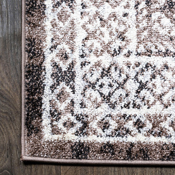 Boho Cottage Medallion Area Rug